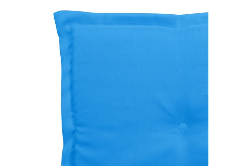Dynor för trädgårdsstolar 4 st blå 40x40x3 cm - Blå - Utemöbler - Dynor - Ryggdynor & sittdynor utemöbler