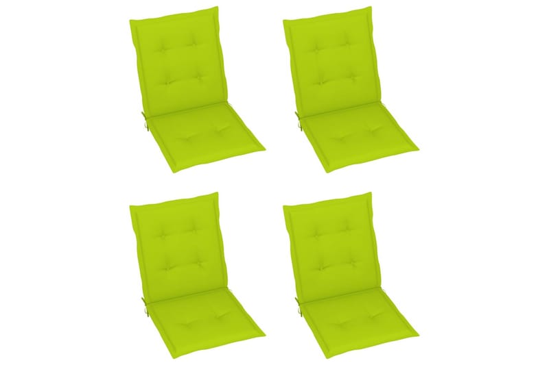 Dynor för trädgårdsstolar 4 st ljusgrön 100x50x4 cm - Grön - Utemöbler - Utestolar & fåtöljer - Matstolar ute