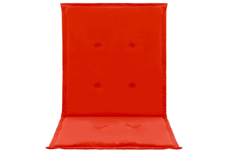 Dynor för trädgårdsstolar 4 st röd 100x50x3 cm - Röd - Utemöbler - Dynor - Ryggdynor & sittdynor utemöbler