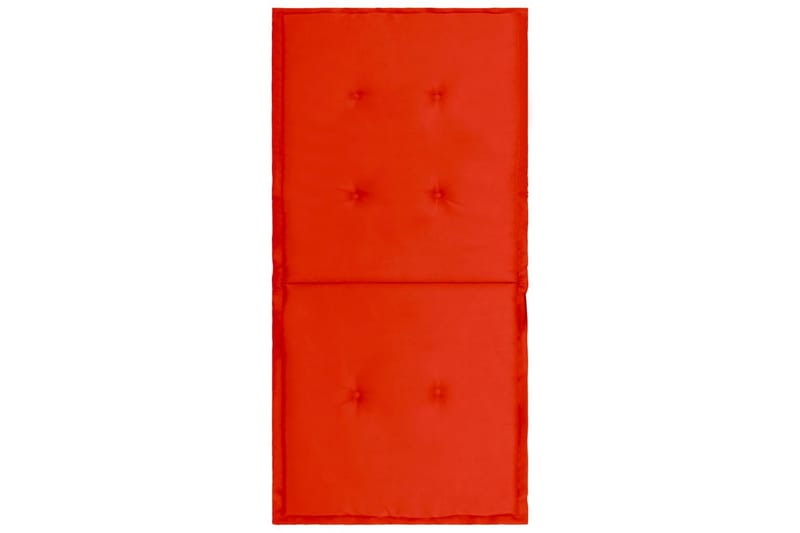 Dynor för trädgårdsstolar 4 st röd 100x50x3 cm - Röd - Utemöbler - Dynor - Ryggdynor & sittdynor utemöbler