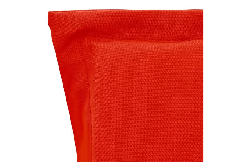 Dynor för trädgårdsstolar 4 st röd 100x50x3 cm - Röd - Utemöbler - Dynor - Ryggdynor & sittdynor utemöbler