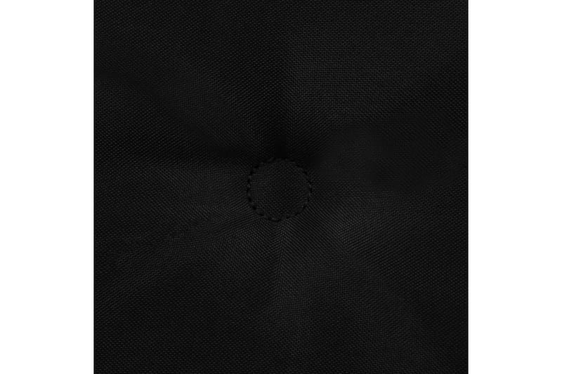 Dynor för trädgårdsstolar 4 st svart 120x50x3 cm - Svart - Utemöbler - Dynor - Ryggdynor & sittdynor utemöbler