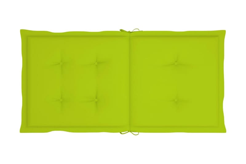 Dynor för Trädgårdsstolar 6 st ljusgrön 100x50x4 cm - Grön - Utemöbler - Utestolar & fåtöljer - Matstolar ute