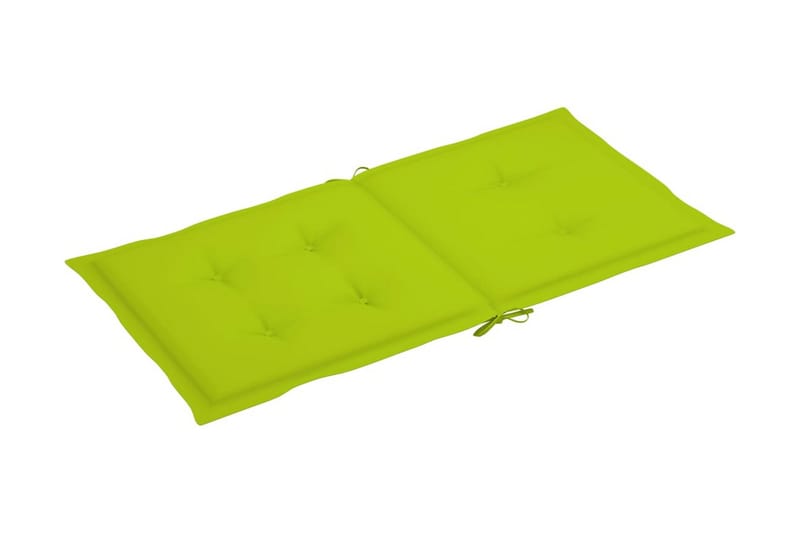 Dynor för Trädgårdsstolar 6 st ljusgrön 100x50x4 cm - Grön - Utemöbler - Utestolar & fåtöljer - Matstolar ute