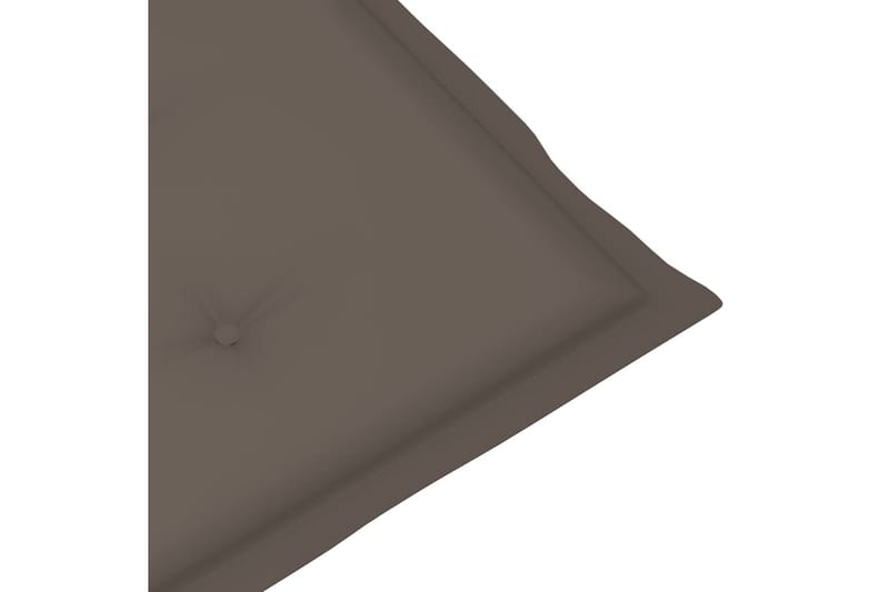 Dynor för trädgårdsstolar 6 st taupe 120x50x4 cm - Brun - Utemöbler - Dynor - Ryggdynor & sittdynor utemöbler