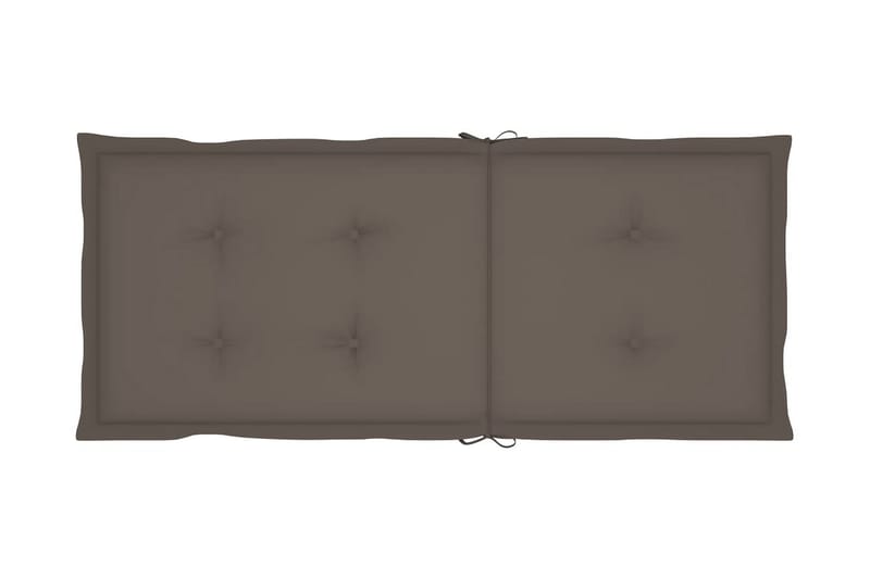 Dynor för trädgårdsstolar 6 st taupe 120x50x4 cm - Brun - Utemöbler - Dynor - Ryggdynor & sittdynor utemöbler