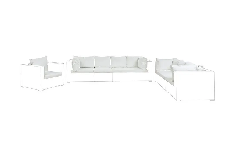 Melantha Dynfodral 75x120 cm - Krämvit - Utemöbler - Dynor - Dynöverdrag & utomhusklädslar