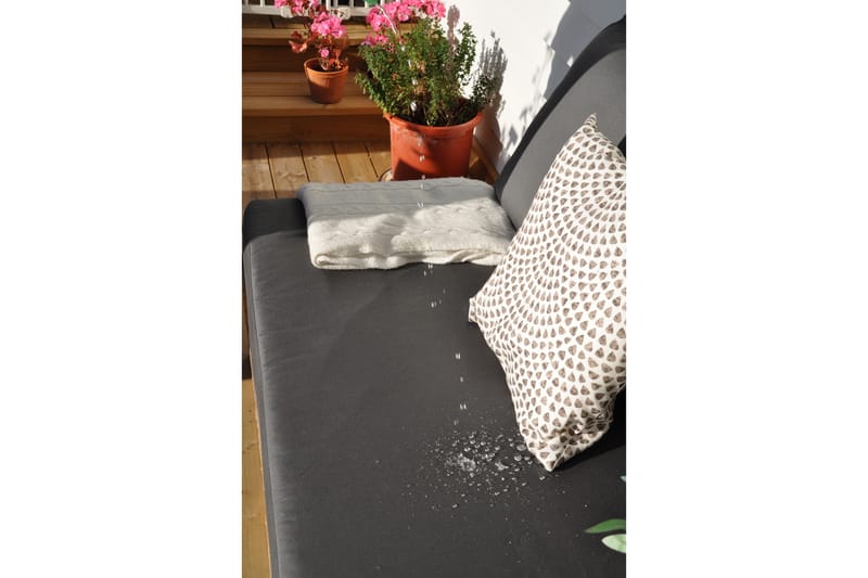 ROYAL PALLE Sitsdyna 120x80 cm Vattenavvisande Svart - Fritab - Utemöbler - Dynor - Ryggdynor & sittdynor utemöbler