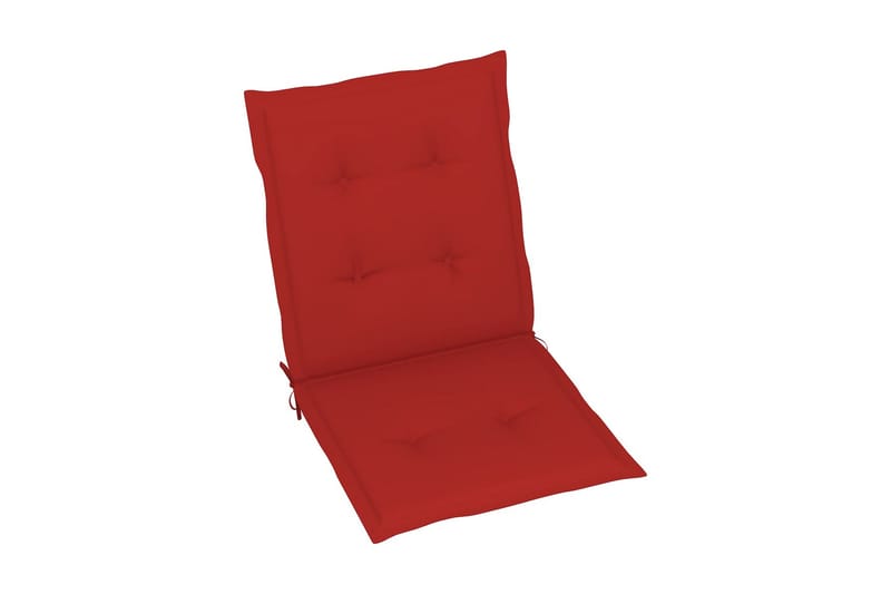 Sittdynor för trädgården 6 st röd 100x50x4 cm - Röd - Utemöbler - Dynor - Ryggdynor & sittdynor utemöbler