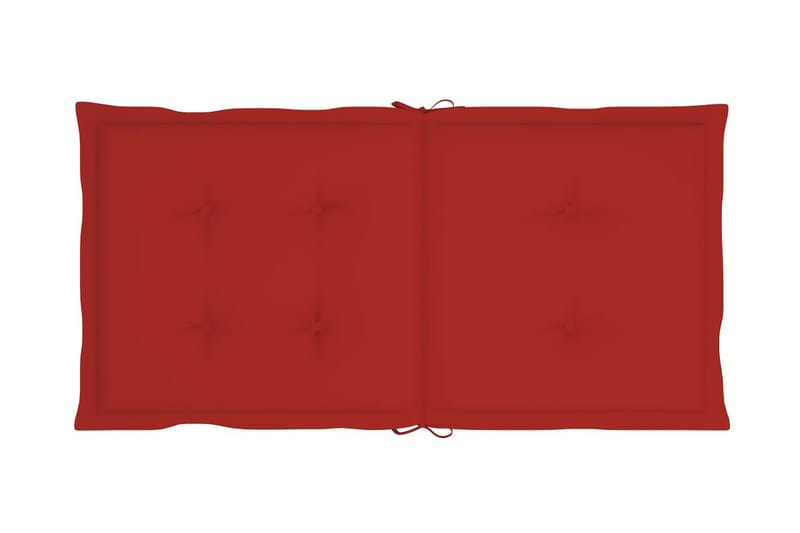 Sittdynor för trädgården 6 st röd 100x50x4 cm - Röd - Utemöbler - Dynor - Ryggdynor & sittdynor utemöbler