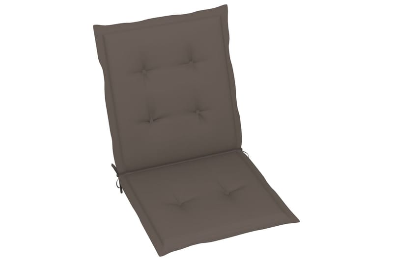 Sittdynor för trädgården 6 st taupe 100x50x4 cm - Brun - Utemöbler - Dynor - Ryggdynor & sittdynor utemöbler