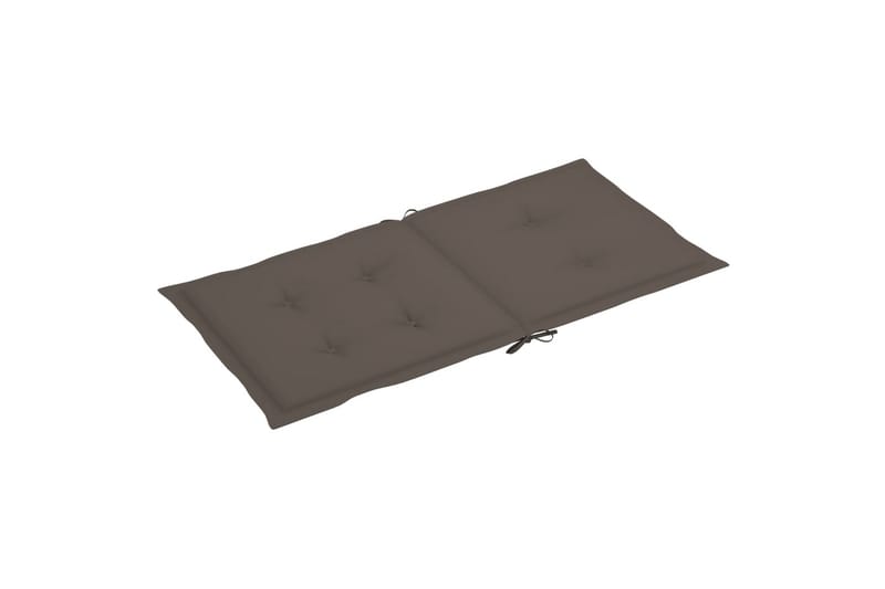 Sittdynor för trädgården 6 st taupe 100x50x4 cm - Brun - Utemöbler - Dynor - Ryggdynor & sittdynor utemöbler