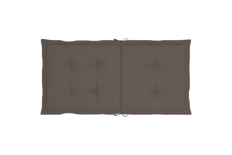 Sittdynor för trädgården 6 st taupe 100x50x4 cm - Brun - Utemöbler - Dynor - Ryggdynor & sittdynor utemöbler