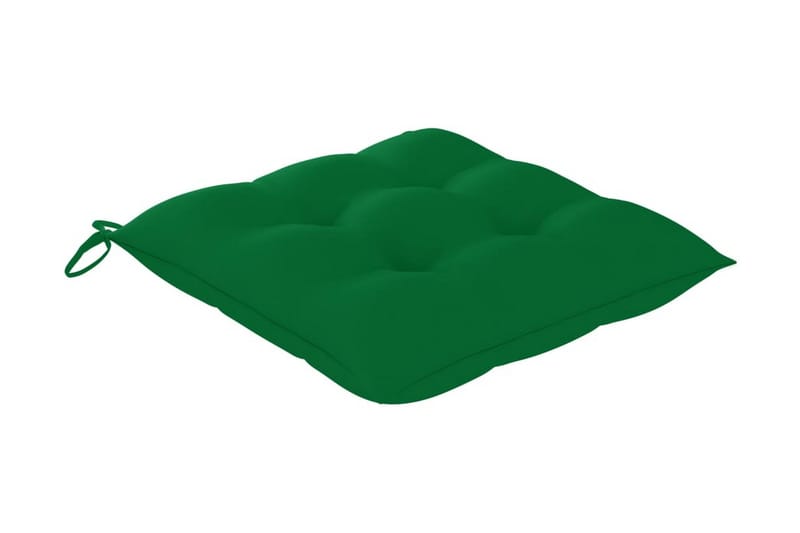 Stolsdynor 2 st grön 50x50x7 cm tyg - Grön - Ryggdynor & sittdynor utemöbler