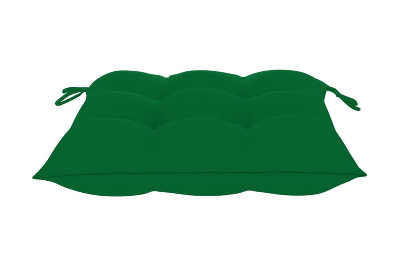 Stolsdynor 2 st grön 50x50x7 cm tyg - Grön - Ryggdynor & sittdynor utemöbler