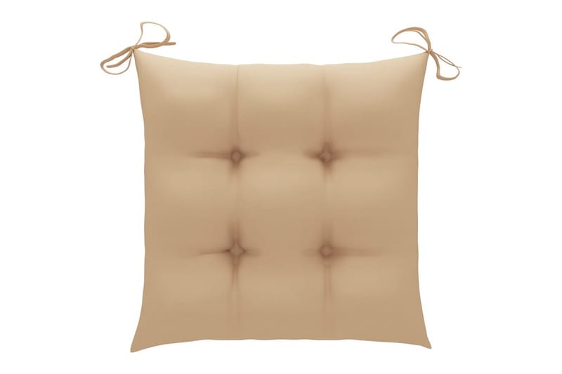 Stolsdynor 4 st beige 50x50x7 cm tyg - Beige - Utemöbler - Dynor - Ryggdynor & sittdynor utemöbler