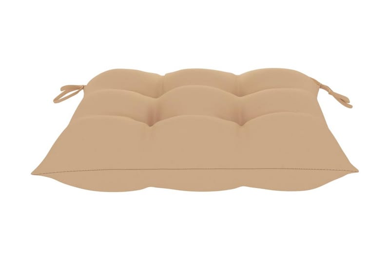 Stolsdynor 4 st beige 50x50x7 cm tyg - Beige - Utemöbler - Dynor - Ryggdynor & sittdynor utemöbler