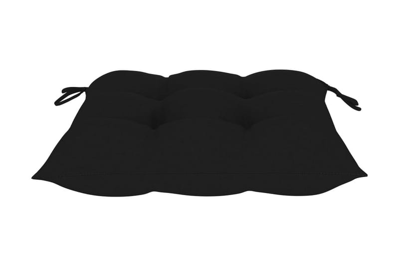 Stolsdynor 4 st svart 40x40x7 cm tyg - Svart - Utemöbler - Dynor - Ryggdynor & sittdynor utemöbler
