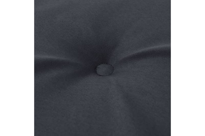 Stolsdynor för trädgården 2 st 120x50x3 cm antracit - Grå - Utemöbler - Dynor - Ryggdynor & sittdynor utemöbler