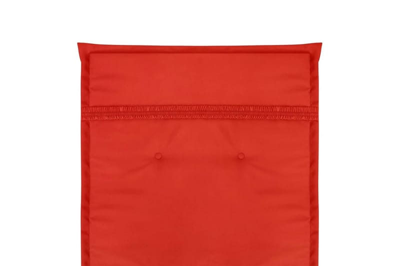 Stolsdynor för trädgården 2 st 120x50x3 cm röd - Röd - Utemöbler - Dynor - Ryggdynor & sittdynor utemöbler