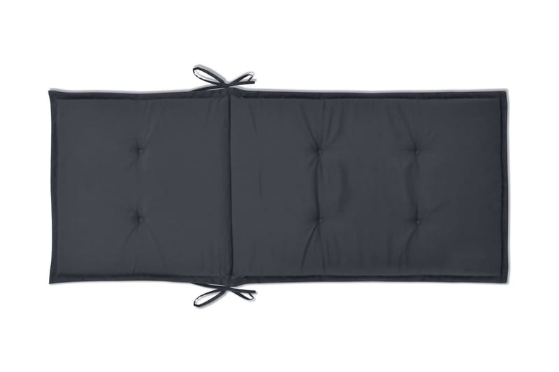 Stolsdynor för trädgården 4 st 120x50x3 cm antracit - Grå - Utemöbler - Dynor - Ryggdynor & sittdynor utemöbler