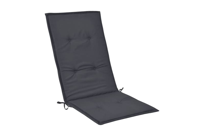 Stolsdynor för trädgården 4 st 120x50x3 cm antracit - Grå - Utemöbler - Dynor - Ryggdynor & sittdynor utemöbler
