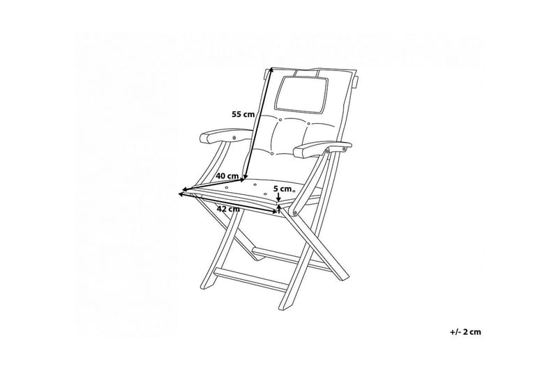 Wilhelmina Dyna till Trädgårdsstol 8-pack - Röd - Utemöbler - Dynor - Ryggdynor & sittdynor utemöbler