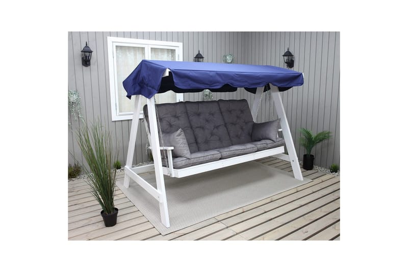 Soffdyna med ryggstöd Maxi Hög Rygg med Sidokuddar - Grå - Utemöbler - Dynor - Övriga dynor