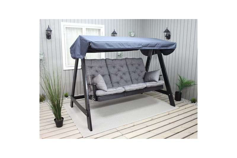 Soffdyna med ryggstöd Maxi Hög Rygg med Sidokuddar - Grå - Utemöbler - Dynor - Övriga dynor