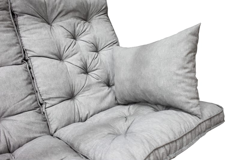 Soffdyna med ryggstöd Maxi Hög Rygg med Sidokuddar - Grå - Utemöbler - Dynor - Övriga dynor