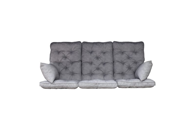 Soffdyna med ryggstöd Maxi Hög Rygg med Sidokuddar, Grå