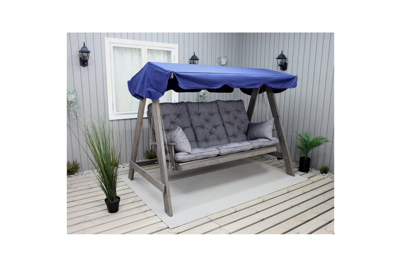 Soffdyna med ryggstöd Maxi Hög Rygg med Sidokuddar - Grå - Utemöbler - Dynor - Övriga dynor