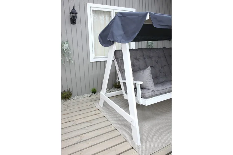 Soffdyna med ryggstöd Maxi Hög Rygg med Sidokuddar - Grå - Utemöbler - Dynor - Hammockdynor