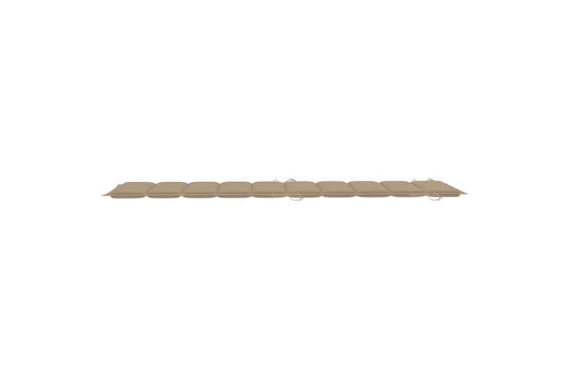 Solsängsdyna beige 186x58x3 cm - Beige - Utemöbler - Dynor - Solsängsdynor