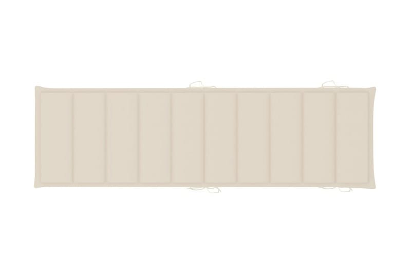 Solsängsdyna gräddvit 186x58x3 cm - Vit - Utemöbler - Dynor - Solsängsdynor