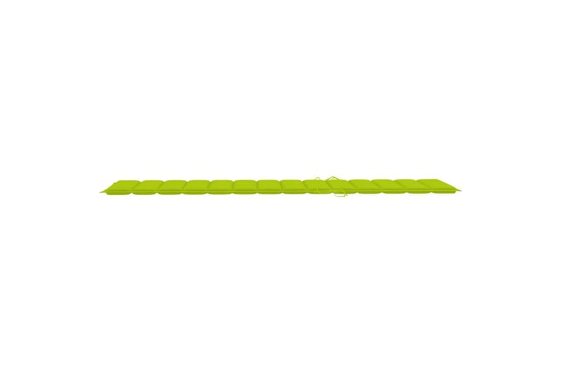Solsängsdyna ljusgrön 200x50x3 cm tyg - Grön - Utemöbler - Dynor - Solsängsdynor