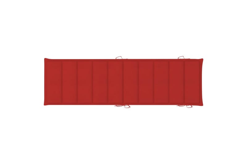 Solsängsdyna röd 186x58x3 cm - Röd - Utemöbler - Dynor - Solsängsdynor