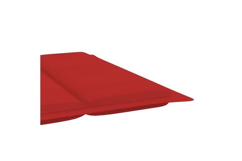 Solsängsdyna röd 186x58x3 cm - Röd - Utemöbler - Dynor - Solsängsdynor