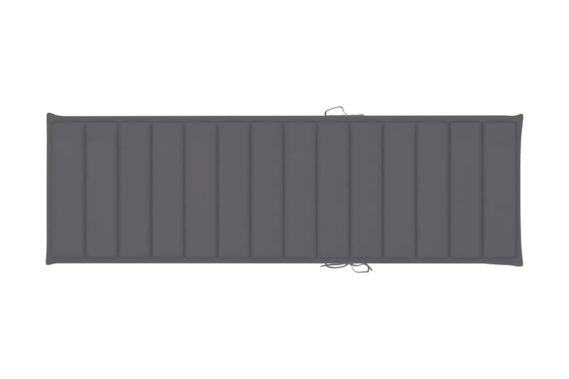 Solsängsdyna antracit 200x60x3 cm tyg - Grå - Utemöbler - Dynor - Solsängsdynor