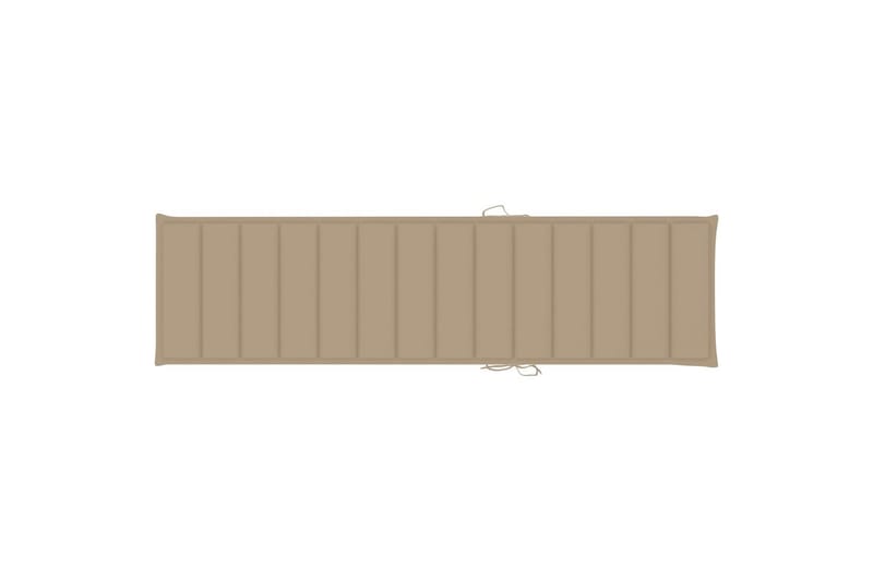Solsängsdyna beige 200x50x3 cm tyg - Beige - Utemöbler - Dynor - Solsängsdynor