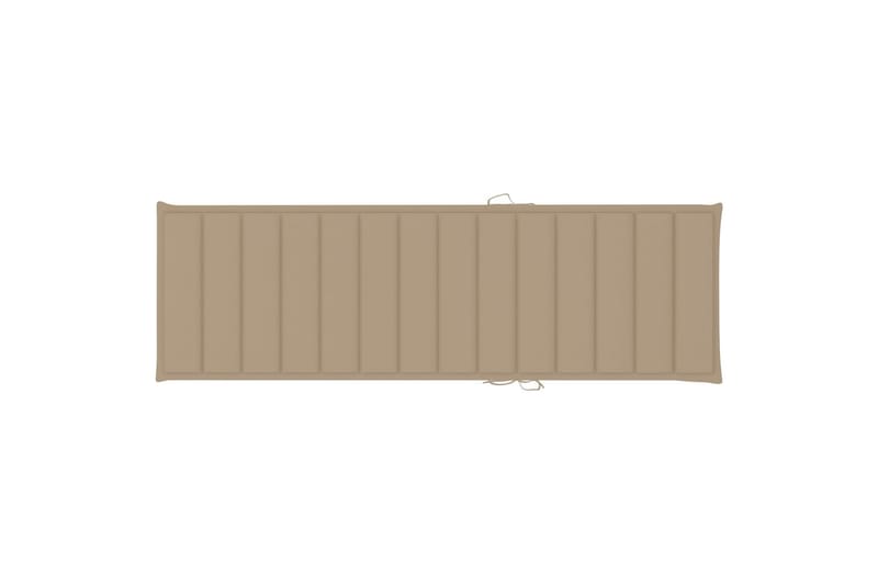 Solsängsdyna beige 200x70x3 cm tyg - Beige - Utemöbler - Dynor - Solsängsdynor