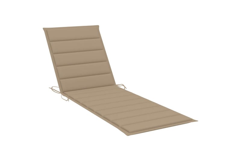 Solsängsdyna beige 200x70x3 cm tyg - Beige - Utemöbler - Dynor - Solsängsdynor