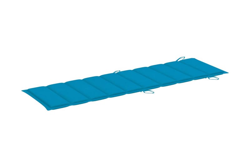 Solsängsdyna blå 186x58x3 cm - Blå - Utemöbler - Dynor - Solsängsdynor