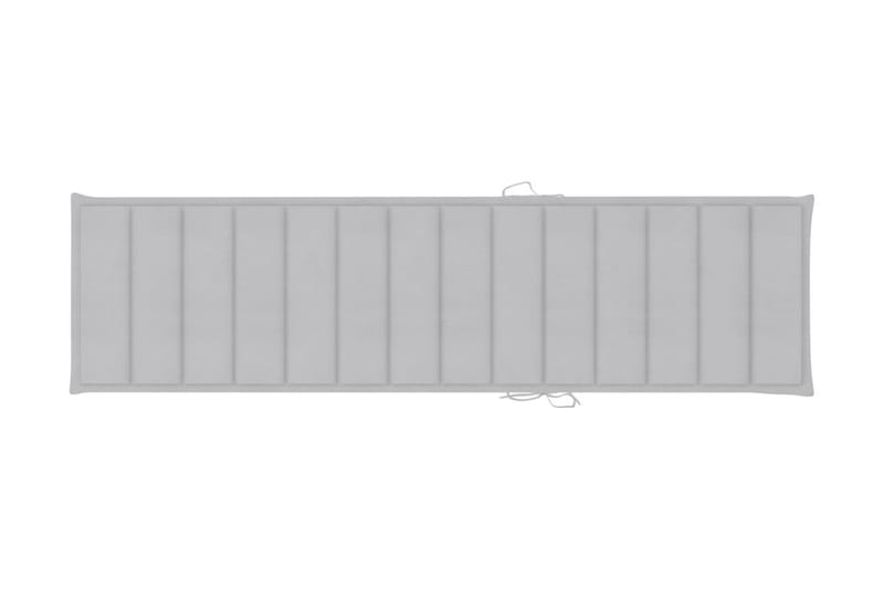 Solsängsdyna grå 200x50x3 cm tyg - Grå - Utemöbler - Dynor - Solsängsdynor