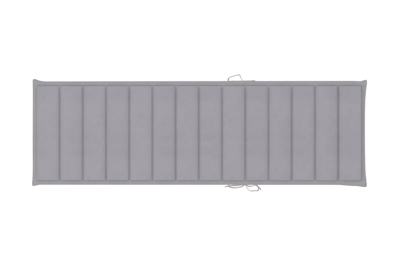 Solsängsdyna grå 200x60x3 cm tyg - Grå - Utemöbler - Dynor - Solsängsdynor