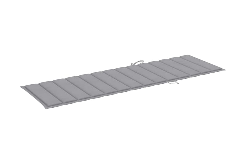 Solsängsdyna grå 200x60x3 cm tyg - Grå - Utemöbler - Dynor - Solsängsdynor