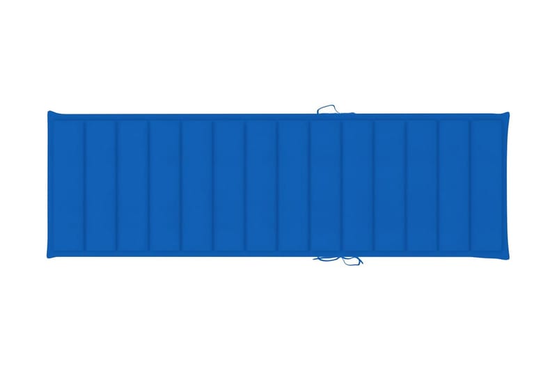 Solsängsdyna kungsblå 200x60x3 cm tyg - Blå - Solsängsdynor