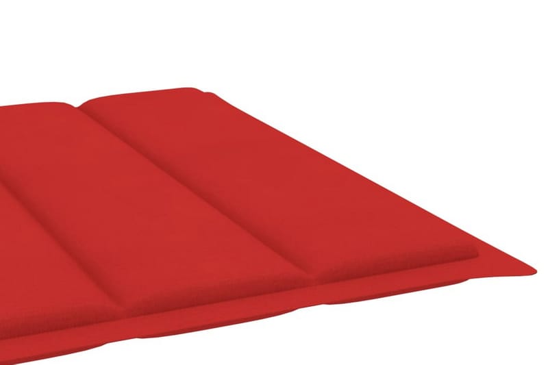 Solsängsdyna röd 200x60x3 cm tyg - Röd - Utemöbler - Dynor - Solsängsdynor