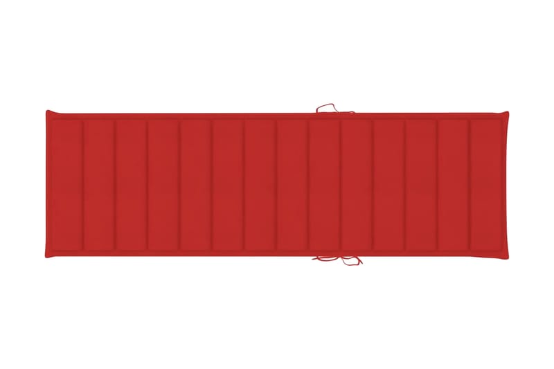 Solsängsdyna röd 200x60x3 cm tyg - Röd - Utemöbler - Dynor - Solsängsdynor