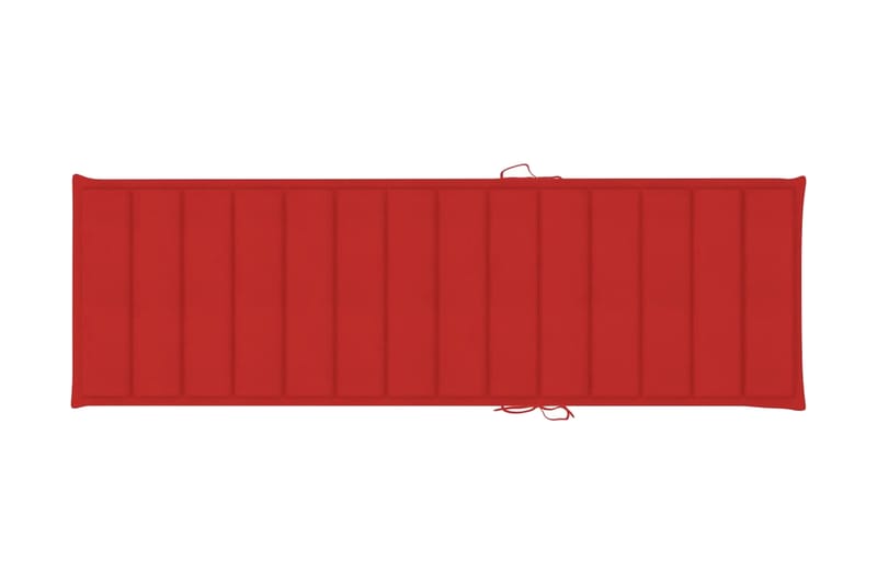 Solsängsdyna röd 200x60x3 cm tyg - Röd - Solsängsdynor